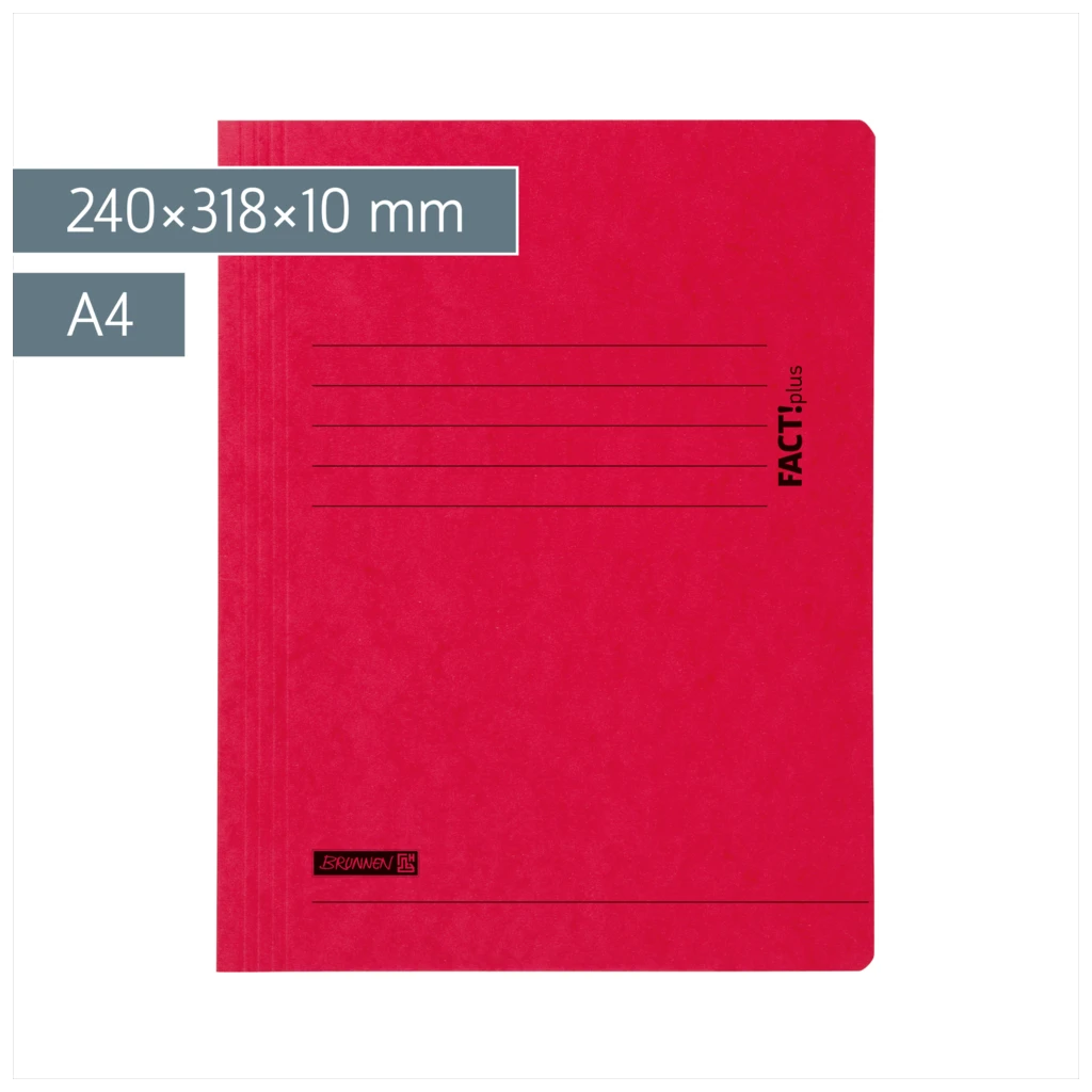 Jurismappe FACT!plus | A4, Füllhöhe: 10 mm, rot