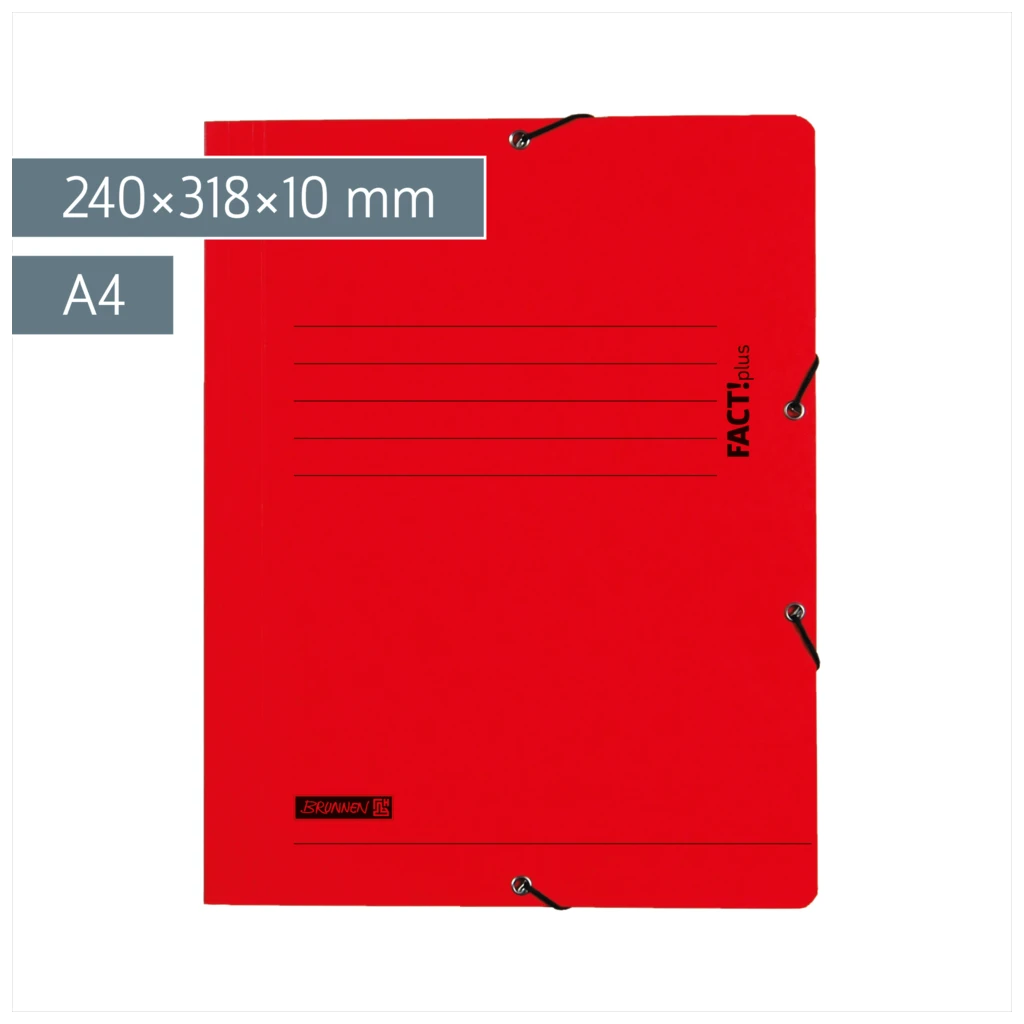 Sammelmappe FACT!plus | A4, Füllhöhe: 10 mm, rot