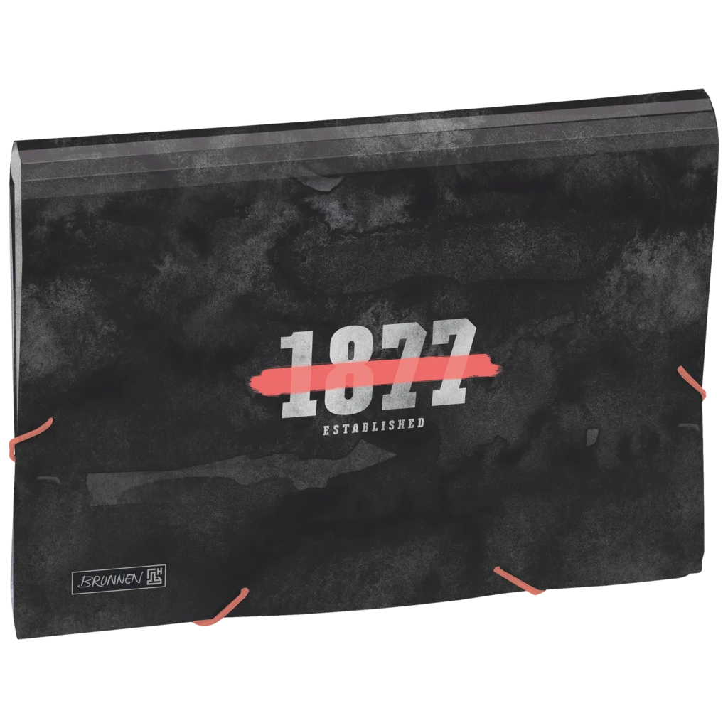 Fächermappe Neon | A4, 12 Fächer, grau/schwarz