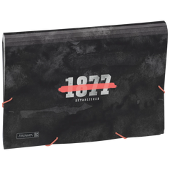 Fächermappe Neon | A4, 12 Fächer, grau/schwarz