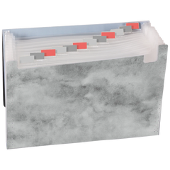 Fächermappe Neon | A4, 12 Fächer, grau/schwarz