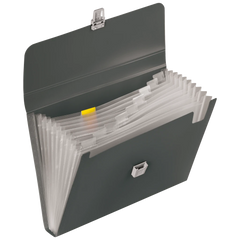 Fächermappe FACT!pp | A4, 10 Fächer, onyx