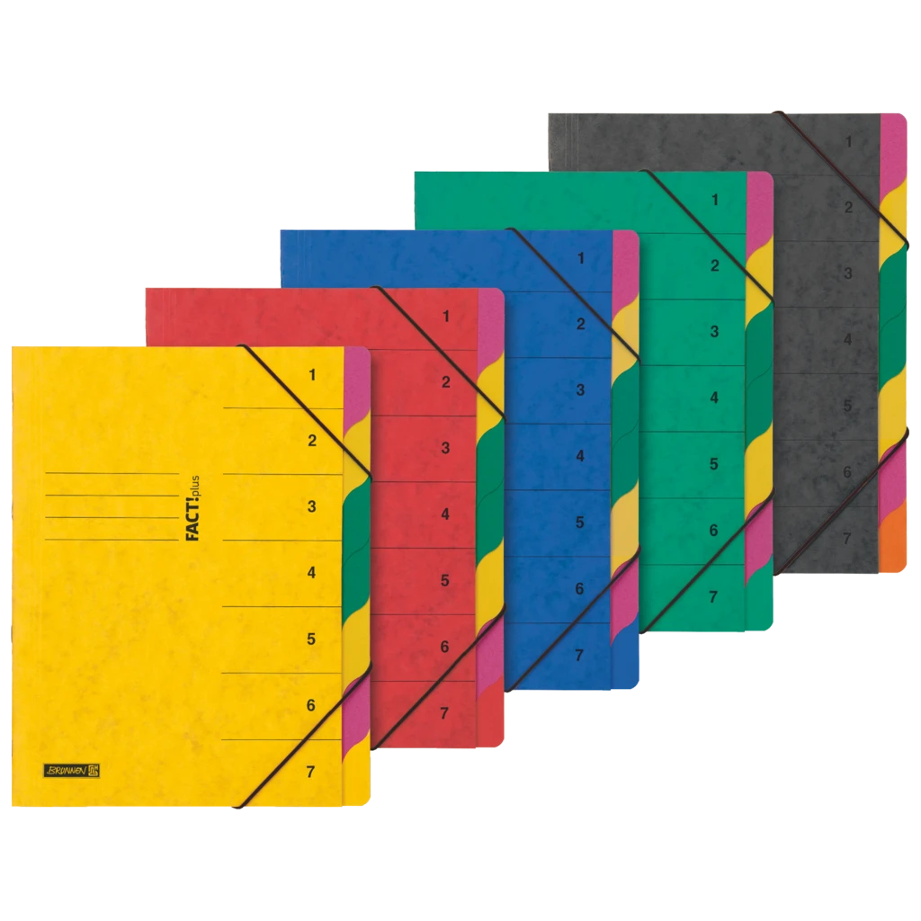 Ordnungsmappe FACT!plus | A4, 7 Fächer, sortiert