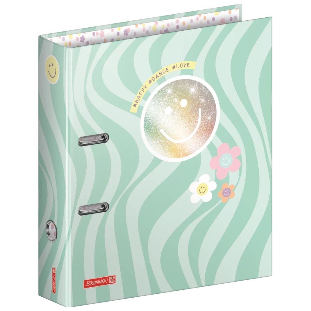 Ordner Happy Hippie | A4, 70 mm, Hebelmechanik, mint