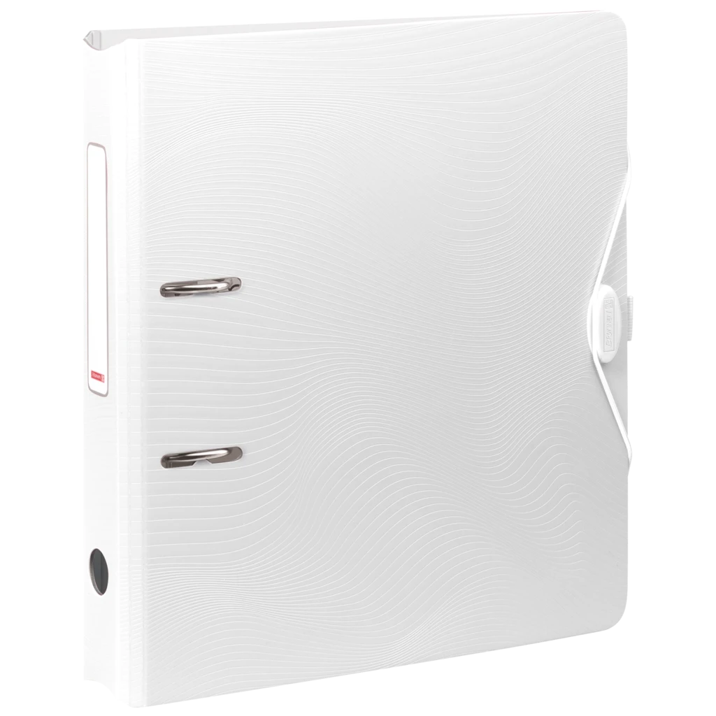 Ordner „WAVE“ | A4, 50 mm, Hebelmechanik mit gummiertem Griff, weiß