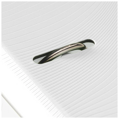 Ordner „WAVE“ | A4, 50 mm, Hebelmechanik mit gummiertem Griff, weiß