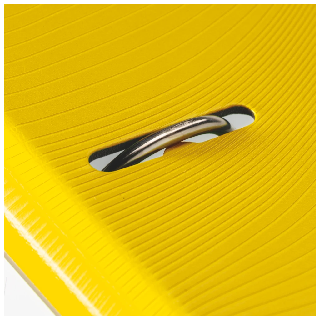 Ordner „WAVE“ | A4, 50 mm, Hebelmechanik mit gummiertem Griff, gelb
