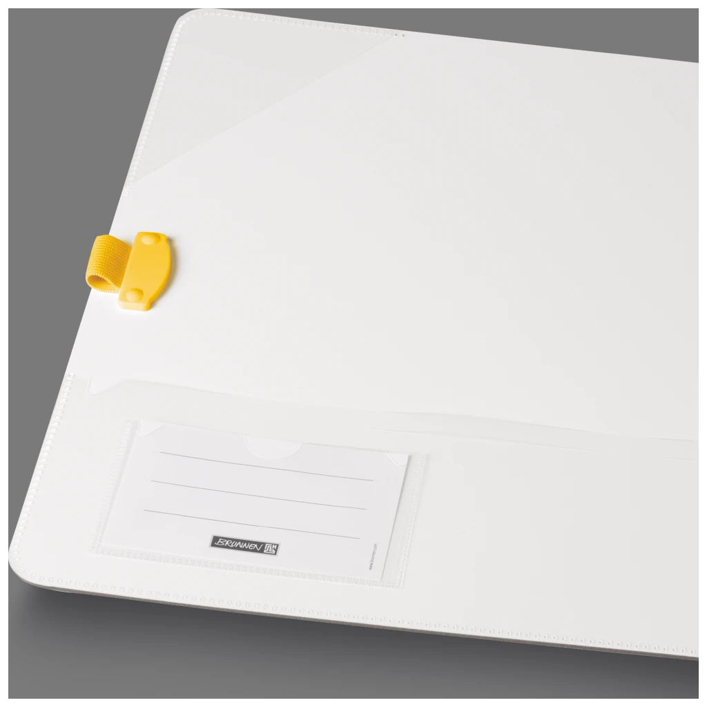 Ordner „WAVE“ | A4, 50 mm, Hebelmechanik mit gummiertem Griff, gelb