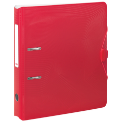 Ordner „WAVE“ Colour Code | A4, 50 mm, Hebelmechanik mit gummiertem Griff, red