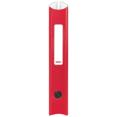 Ordner „WAVE“ Colour Code | A4, 50 mm, Hebelmechanik mit gummiertem Griff, red