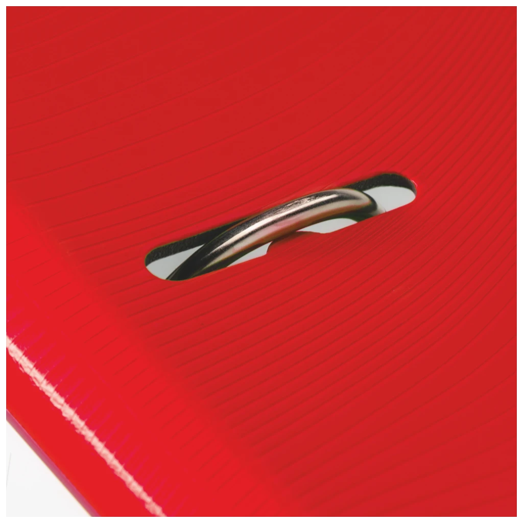 Ordner „WAVE“ Colour Code | A4, 50 mm, Hebelmechanik mit gummiertem Griff, red