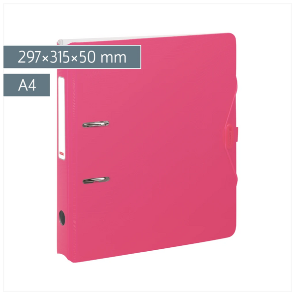 Ordner „WAVE“ Colour Code | A4, 50 mm, Hebelmechanik mit gummiertem Griff, tulip