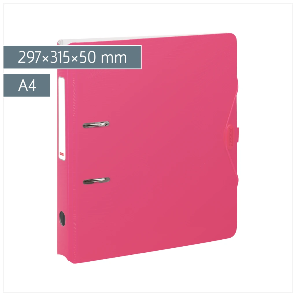 Ordner „WAVE“ Colour Code | A4, 50 mm, Hebelmechanik mit gummiertem Griff, tulip