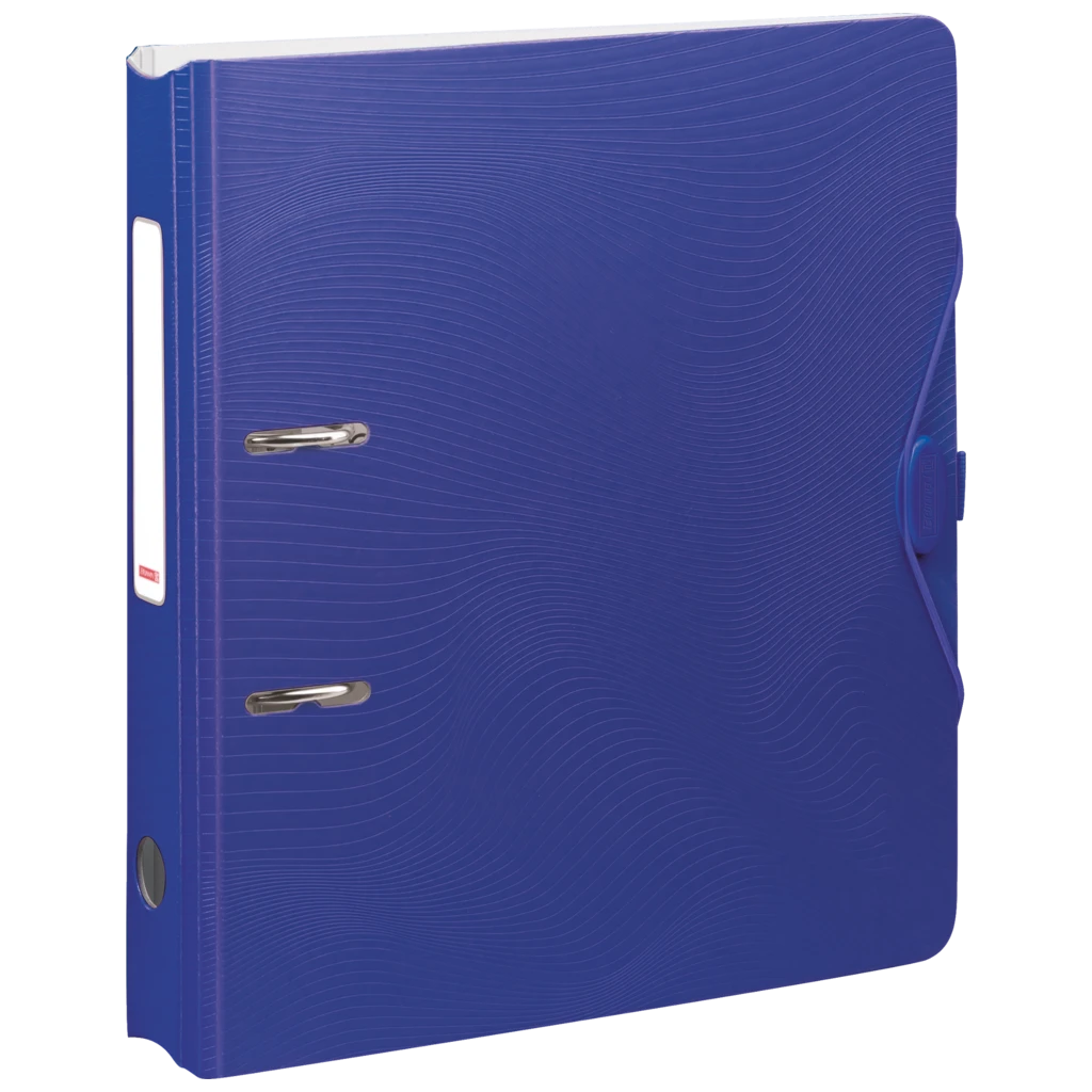 Ordner „WAVE“ | A4, 50 mm, Hebelmechanik mit gummiertem Griff, blau
