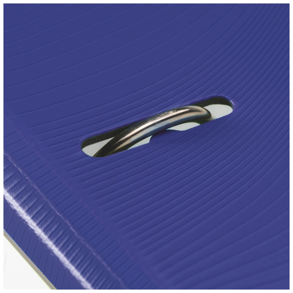 Ordner „WAVE“ | A4, 50 mm, Hebelmechanik mit gummiertem Griff, blau