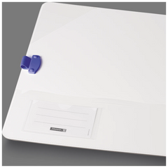 Ordner „WAVE“ | A4, 50 mm, Hebelmechanik mit gummiertem Griff, blau