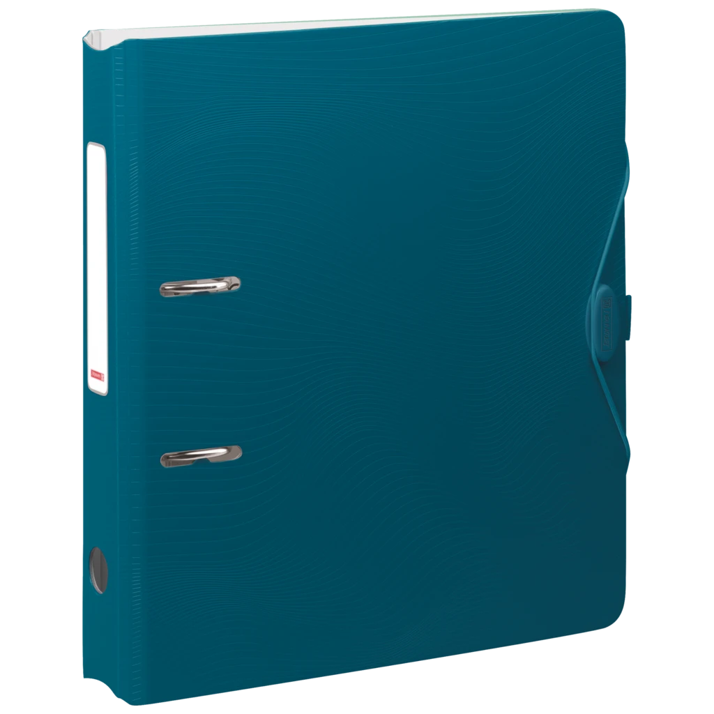 Ordner „WAVE“ Colour Code | A4, 50 mm, Hebelmechanik mit gummiertem Griff, denim