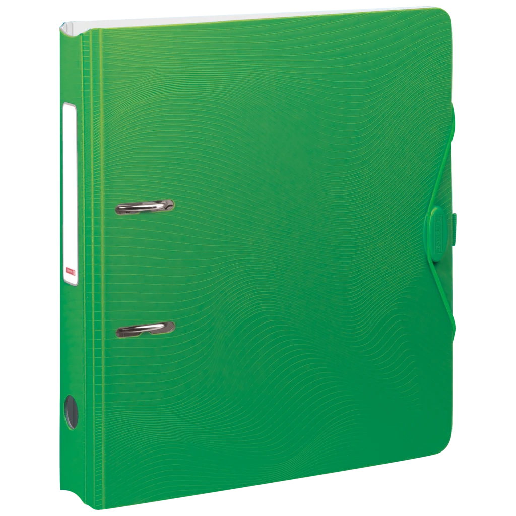 Ordner „WAVE“ | A4, 50 mm, Hebelmechanik mit gummiertem Griff, dunkelgrün