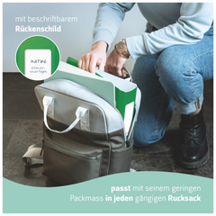 Ordner „WAVE“ | A4, 50 mm, Hebelmechanik mit gummiertem Griff, dunkelgrün