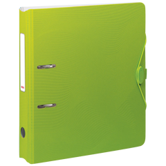 Ordner „WAVE“ Colour Code | A4, 50 mm, Hebelmechanik mit gummiertem Griff, kiwi