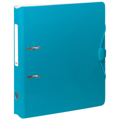 Ordner „WAVE“ | A4, 50 mm, Hebelmechanik mit gummiertem Griff, türkis