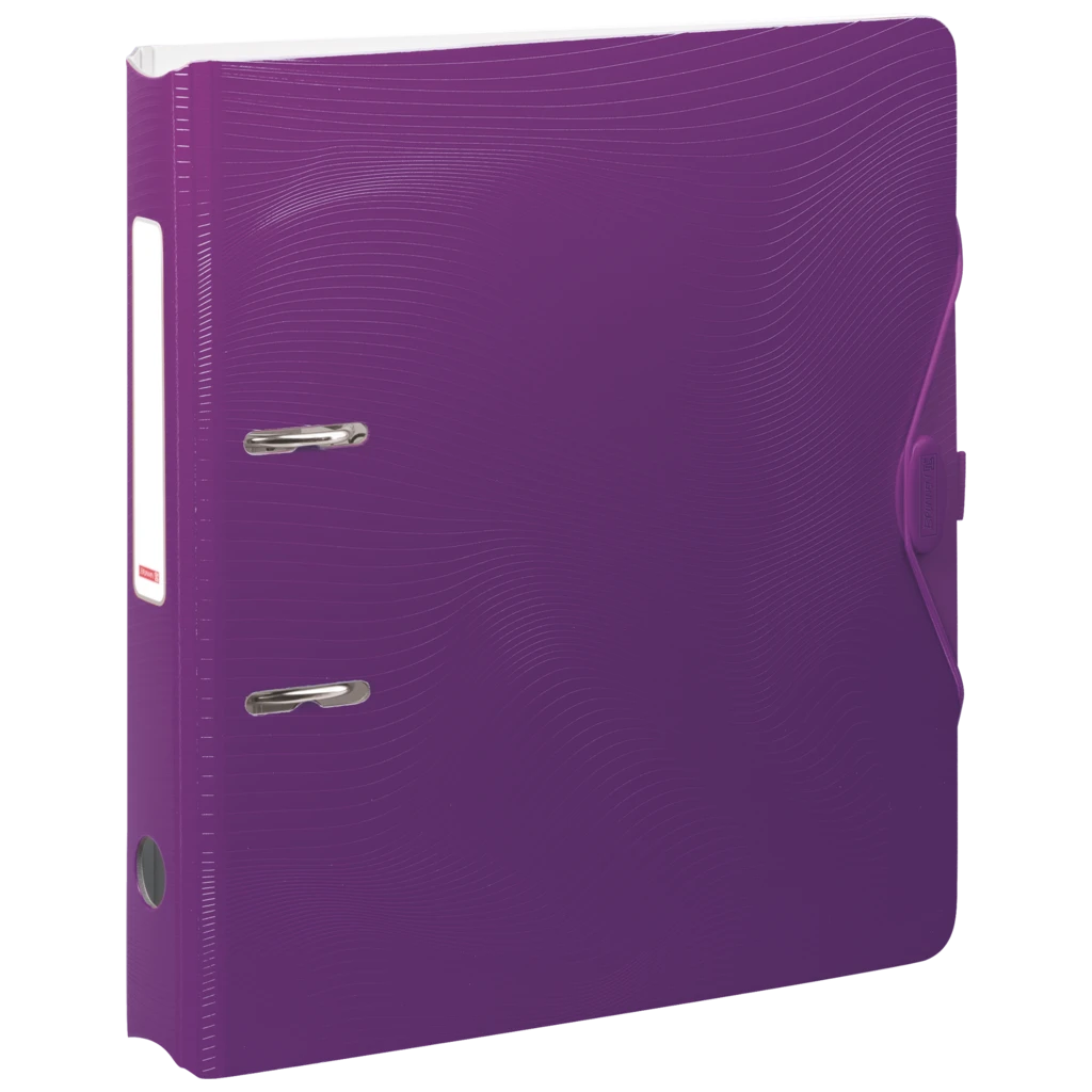Ordner „WAVE“ Colour Code | A4, 50 mm, Hebelmechanik mit gummiertem Griff, purple