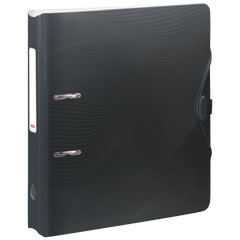 Ordner „WAVE“ Colour Code | A4, 50 mm, Hebelmechanik mit gummiertem Griff, onyx