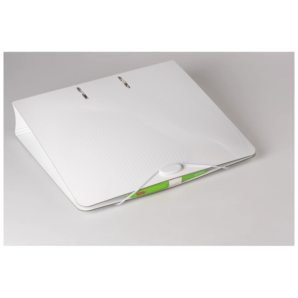 Ordner „WAVE“ | A4, 70 mm, Hebelmechanik mit gummiertem Griff, weiß