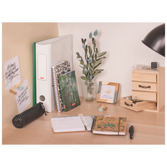 Ordner „WAVE“ | A4, 70 mm, Hebelmechanik mit gummiertem Griff, weiß