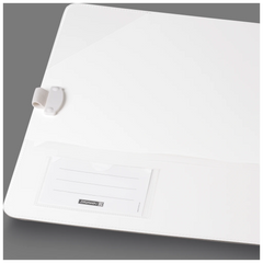 Ordner „WAVE“ | A4, 70 mm, Hebelmechanik mit gummiertem Griff, weiß