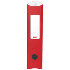 Ordner „WAVE“ Colour Code | A4, 70 mm, Hebelmechanik mit gummiertem Griff, red