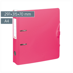 Ordner „WAVE“ Colour Code | A4, 70 mm, Hebelmechanik mit gummiertem Griff, tulip