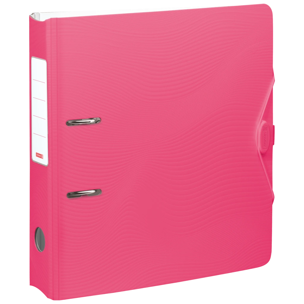 Ordner „WAVE“ Colour Code | A4, 70 mm, Hebelmechanik mit gummiertem Griff, tulip