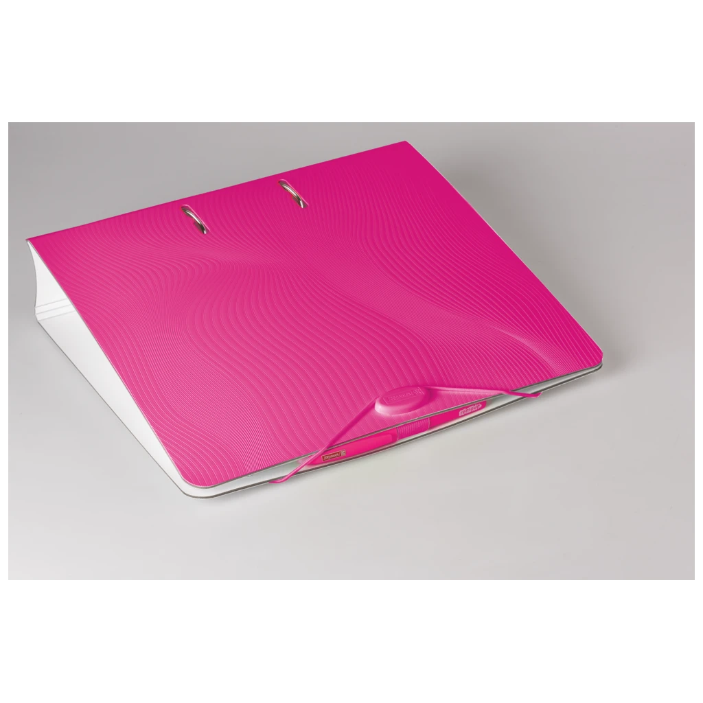 Ordner „WAVE“ Colour Code | A4, 70 mm, Hebelmechanik mit gummiertem Griff, pink