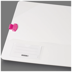 Ordner „WAVE“ Colour Code | A4, 70 mm, Hebelmechanik mit gummiertem Griff, pink