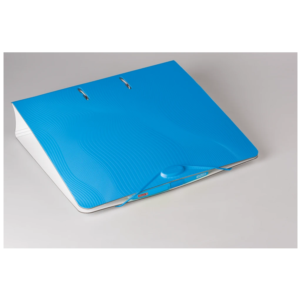 Ordner „WAVE“ Colour Code | A4, 70 mm, Hebelmechanik mit gummiertem Griff, azur
