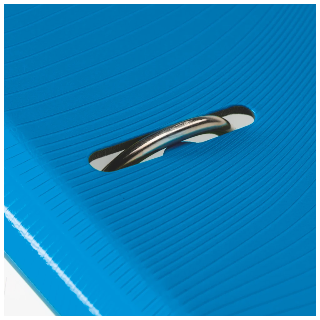 Ordner „WAVE“ Colour Code | A4, 70 mm, Hebelmechanik mit gummiertem Griff, azur