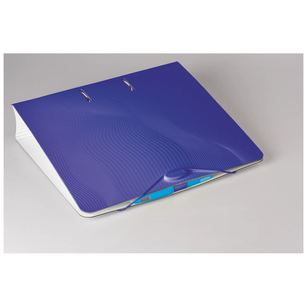 Ordner „WAVE“ | A4, 70 mm, Hebelmechanik mit gummiertem Griff, blau