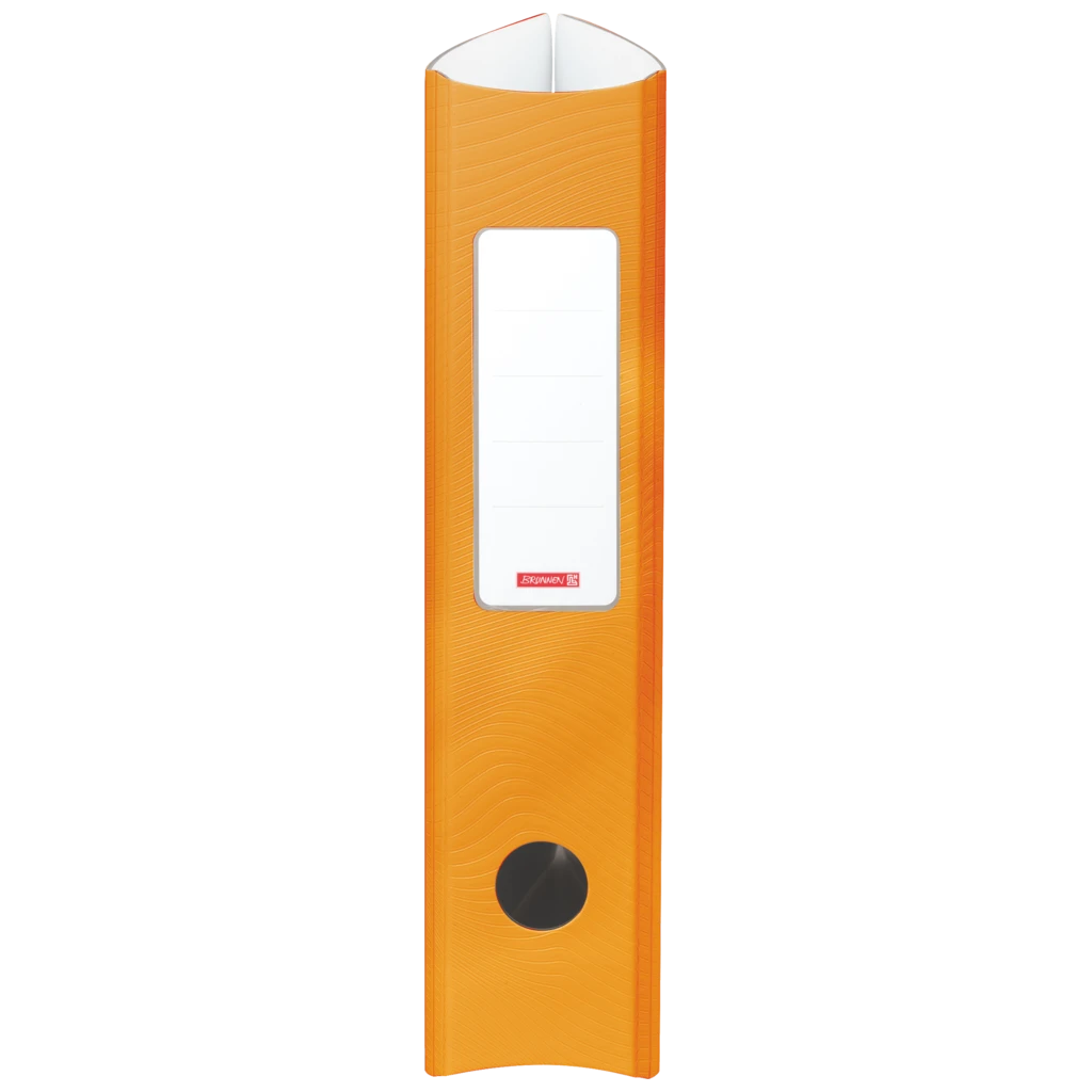 Ordner „WAVE“ | A4, 70 mm, Hebelmechanik mit gummiertem Griff, orange