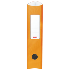 Ordner „WAVE“ | A4, 70 mm, Hebelmechanik mit gummiertem Griff, orange