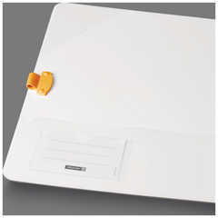 Ordner „WAVE“ | A4, 70 mm, Hebelmechanik mit gummiertem Griff, orange