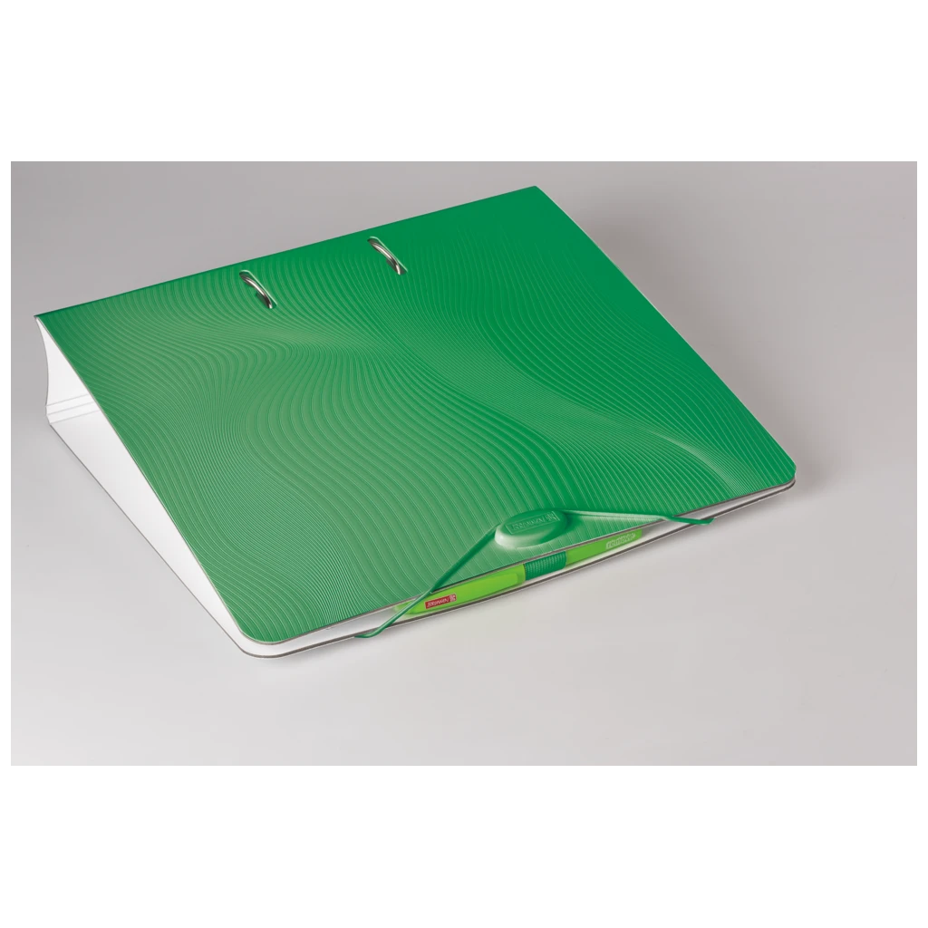 Ordner „WAVE“ | A4, 70 mm, Hebelmechanik mit gummiertem Griff, dunkelgrün