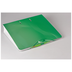 Ordner „WAVE“ | A4, 70 mm, Hebelmechanik mit gummiertem Griff, dunkelgrün