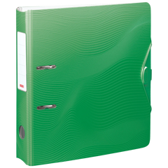 Ordner „WAVE“ | A4, 70 mm, Hebelmechanik mit gummiertem Griff, dunkelgrün