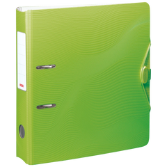 Ordner „WAVE“ Colour Code | A4, 70 mm, Hebelmechanik mit gummiertem Griff, kiwi