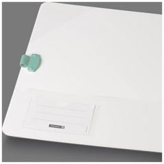 Ordner „WAVE“ Colour Code | A4, 70 mm, Hebelmechanik mit gummiertem Griff, mint