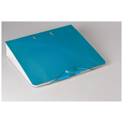 Ordner „WAVE“ | A4, 70 mm, Hebelmechanik mit gummiertem Griff, türkis