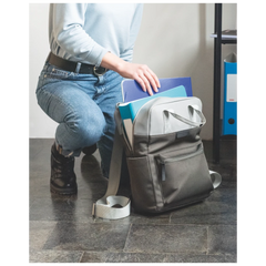 Ordner „WAVE“ | A4, 70 mm, Hebelmechanik mit gummiertem Griff, türkis