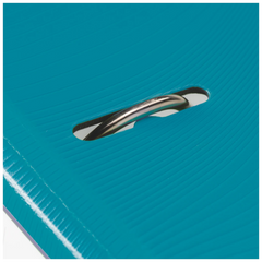 Ordner „WAVE“ | A4, 70 mm, Hebelmechanik mit gummiertem Griff, türkis