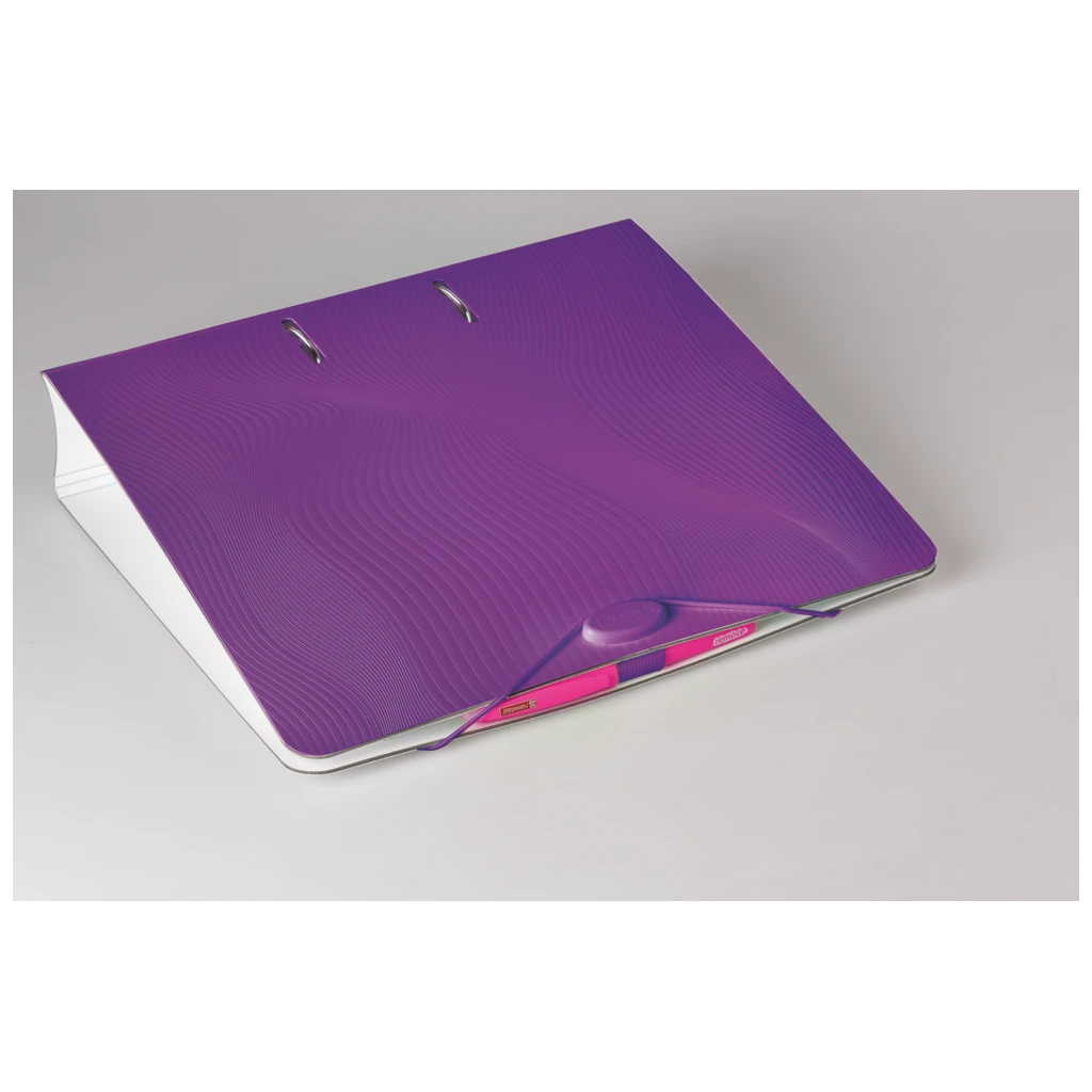 Ordner „WAVE“ Colour Code | A4, 70 mm, Hebelmechanik mit gummiertem Griff, purple